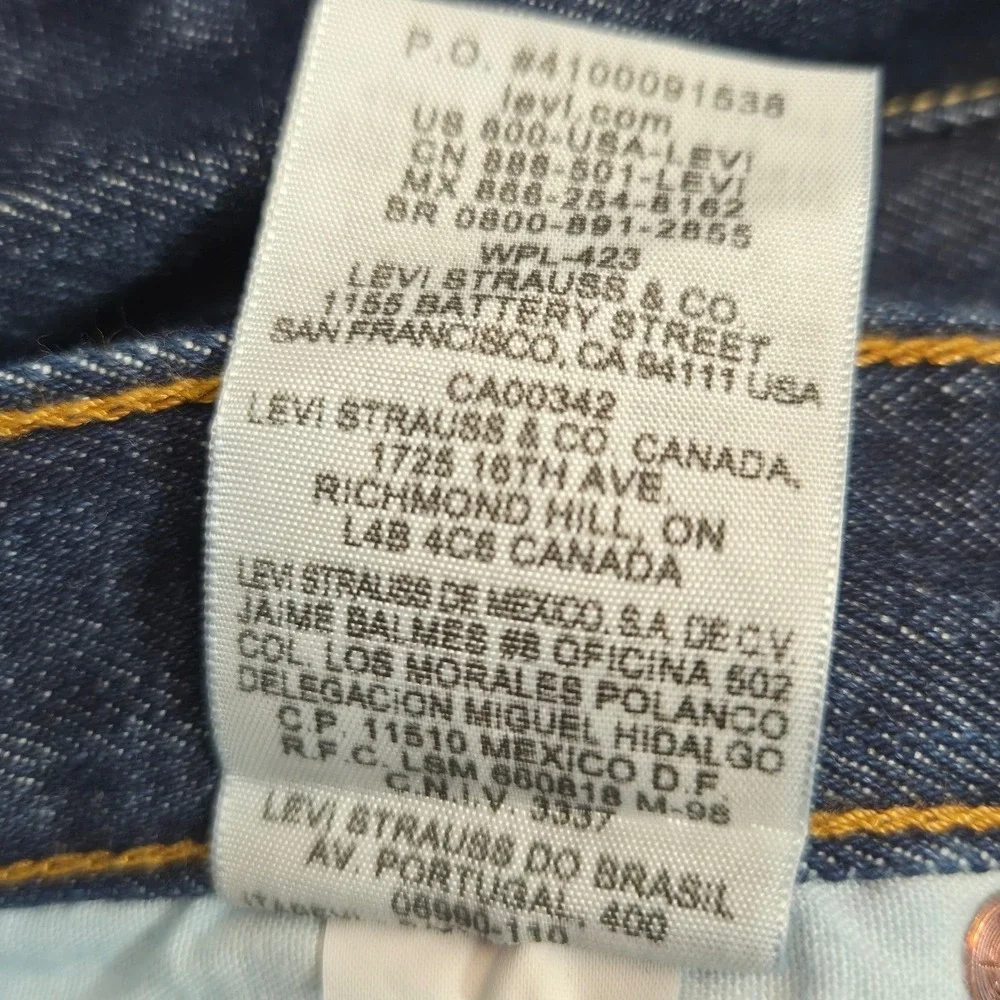 Levi's 501 Original Fit Jeans Mens 40x30 Blue NWT Straight Leg Button Fly 2024